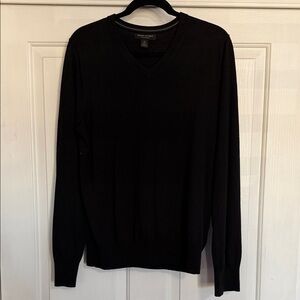 Banana Republic Men's Dark V-Neck Sweater